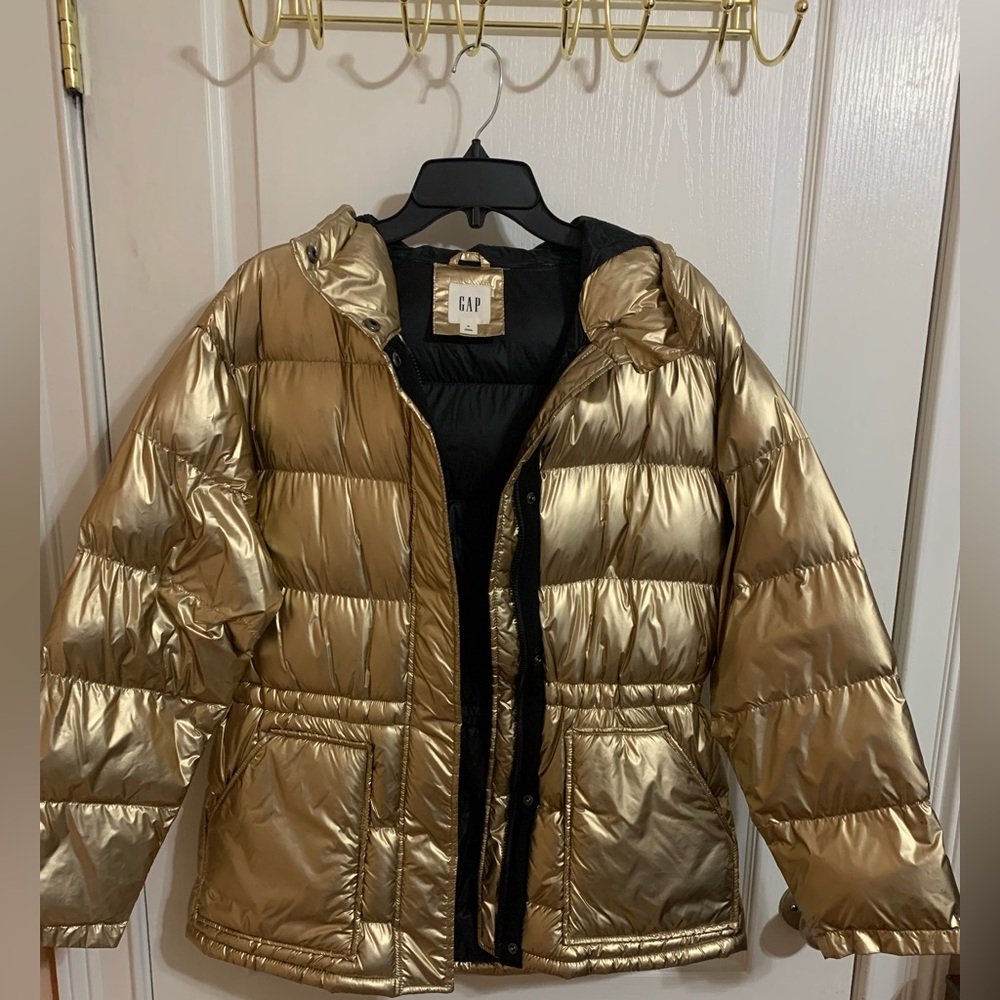 GAP Gold Puffer Jacket